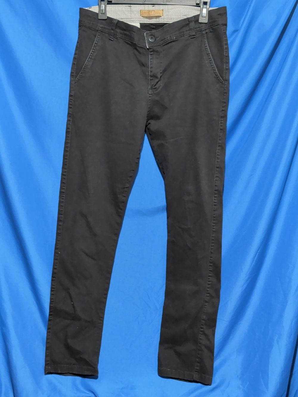 Drover Men's Comfort Stretch Straight Leg Jeans - Size 32 (BR 42) Black